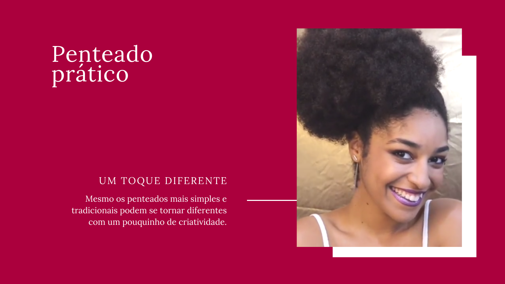 penteados cabelo crespo